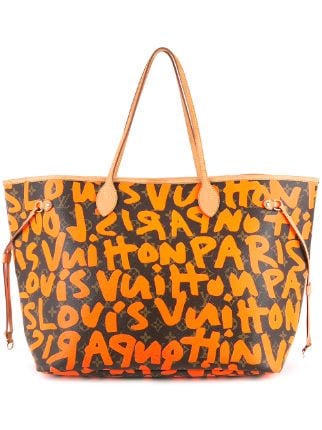 Louis Vuitton Monogram Graffiti Neverfull GM Orange
