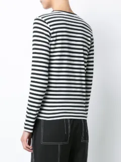 comme des garcons shirt striped long sleeve jersey