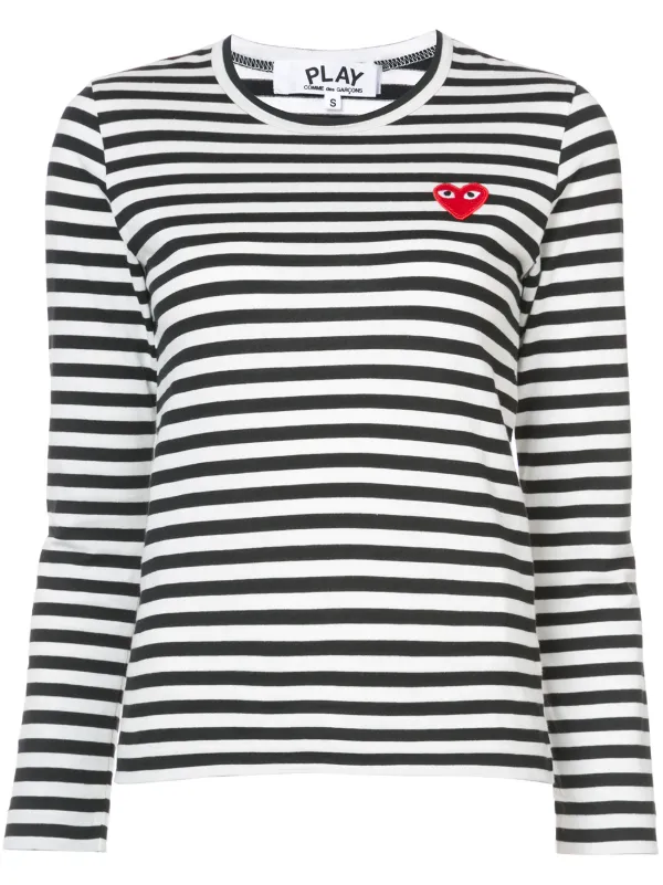 striped long sleeved T-shirt for women 