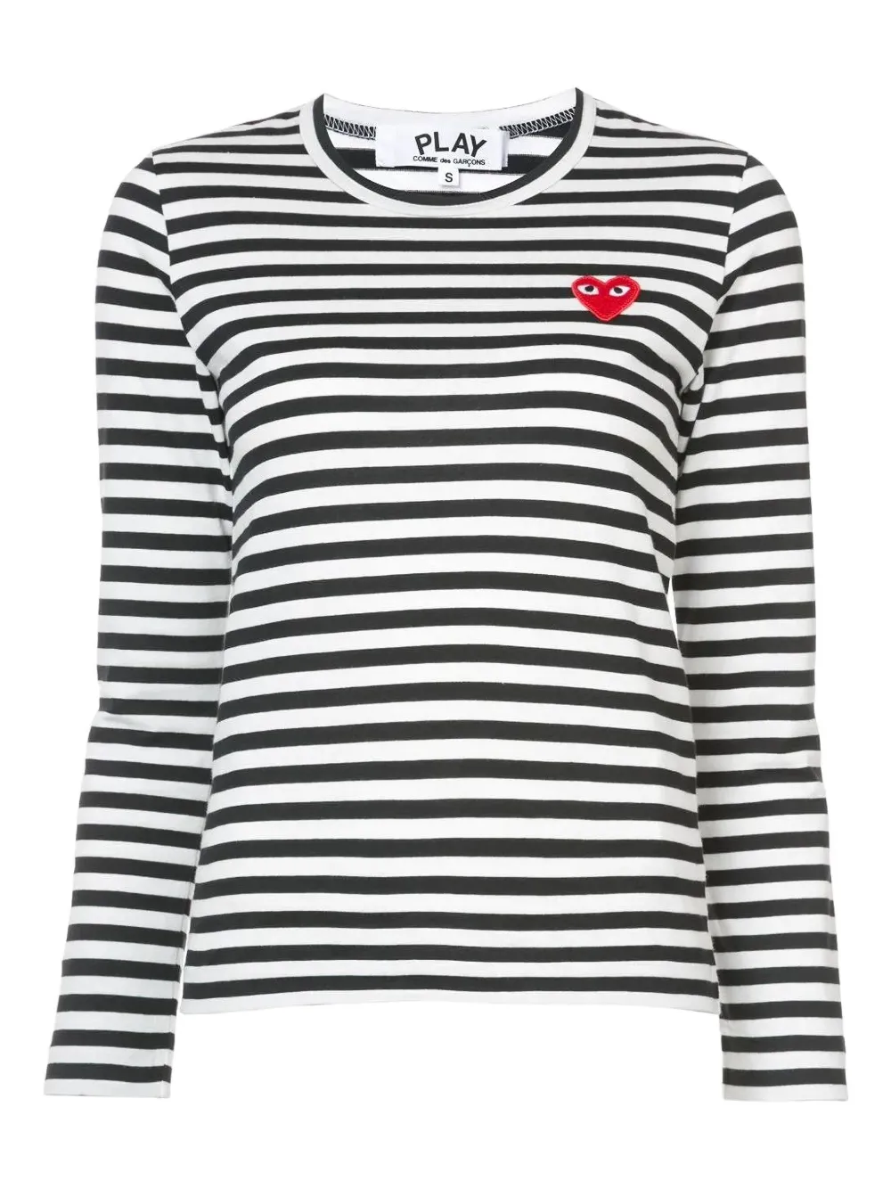 Comme Des Garçons Play striped long sleeved T-shirt