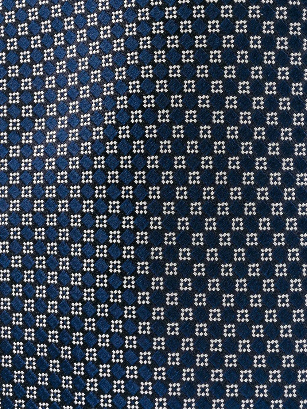 Zegna printed tie - Blauw