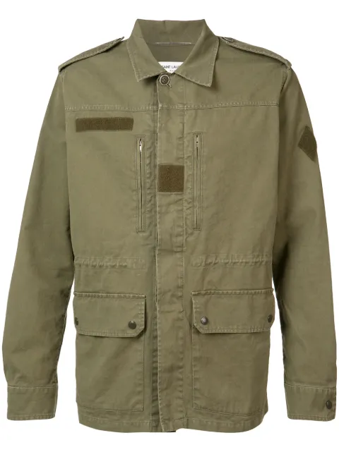 saint laurent military coat