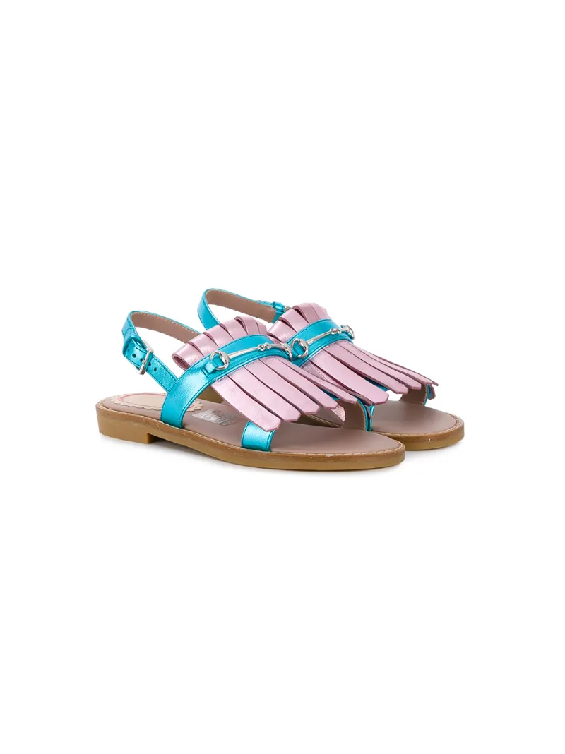 Gucci Kids сандалии с бахромой
