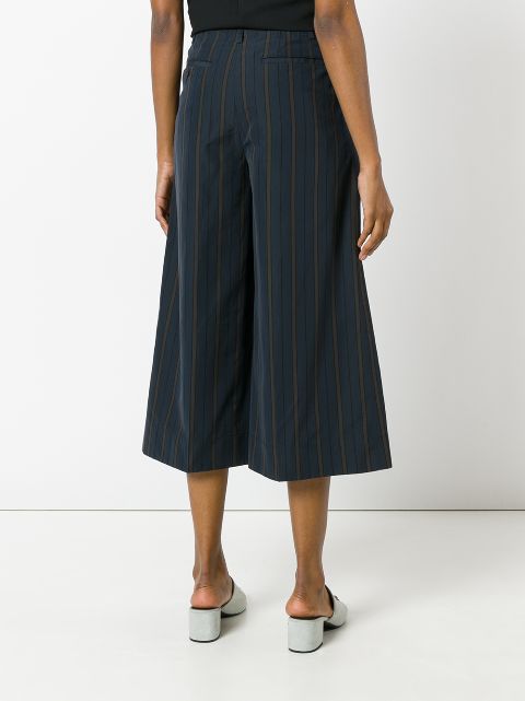 blue striped trousers