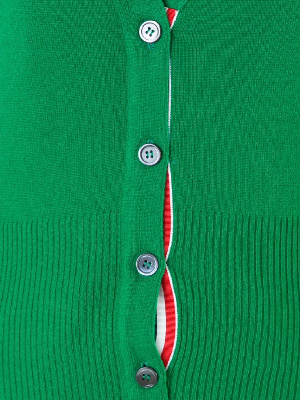  Thom Browne Kaschmircardigan Mit V Ausschnitt   Grün 