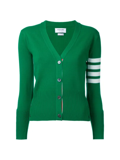 Thom Browne classic cashmere 4-Bar V-neck cardigan