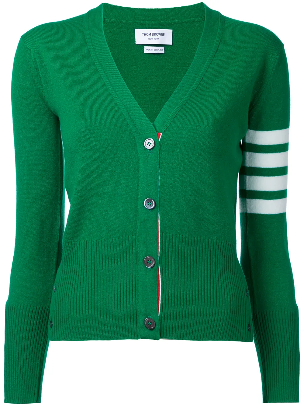Thom Browne kasjmier vest met V-hals Groen