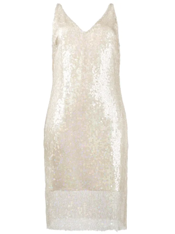 embellished slip dress