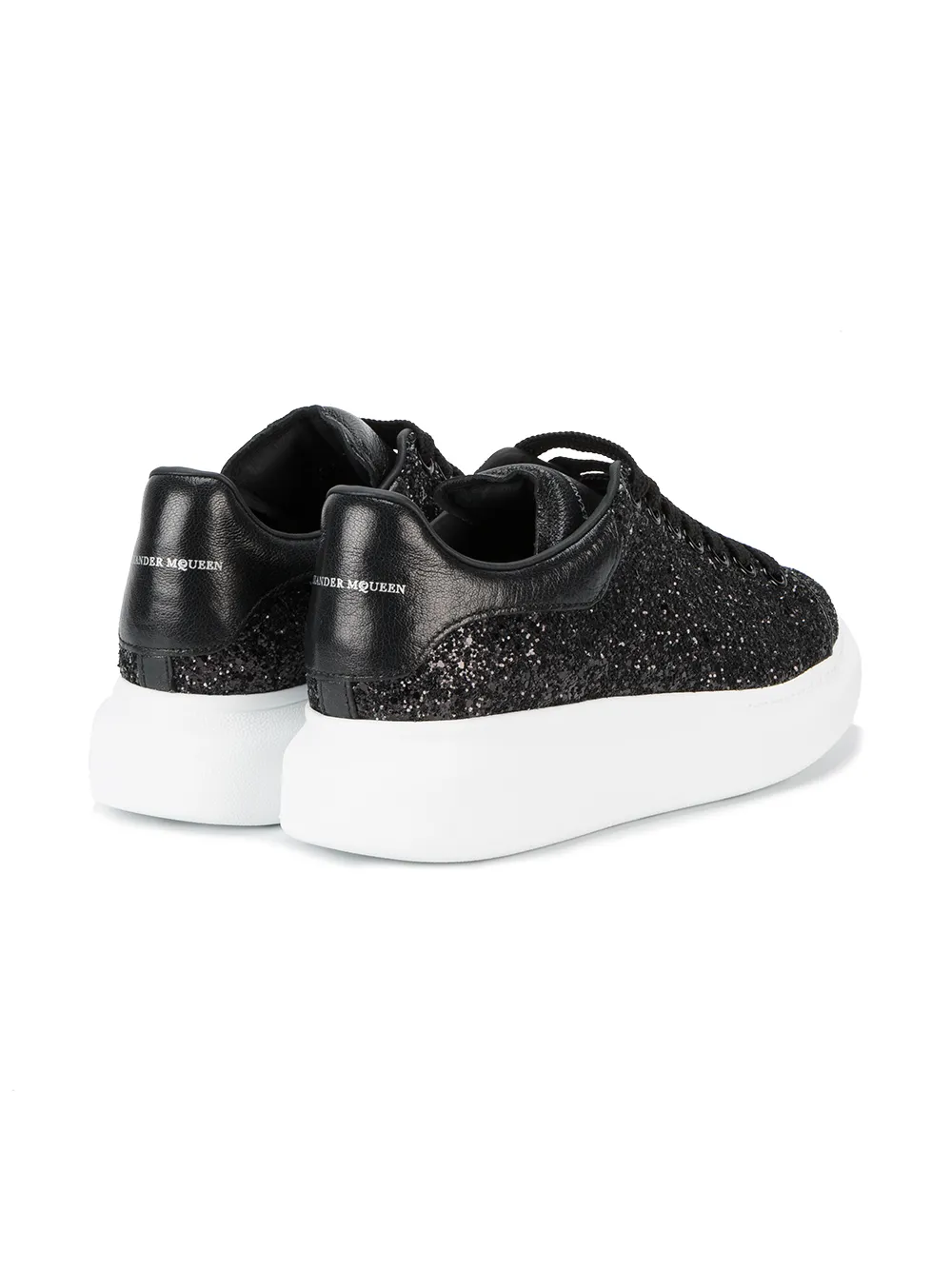 alexander mcqueen shoes black glitter