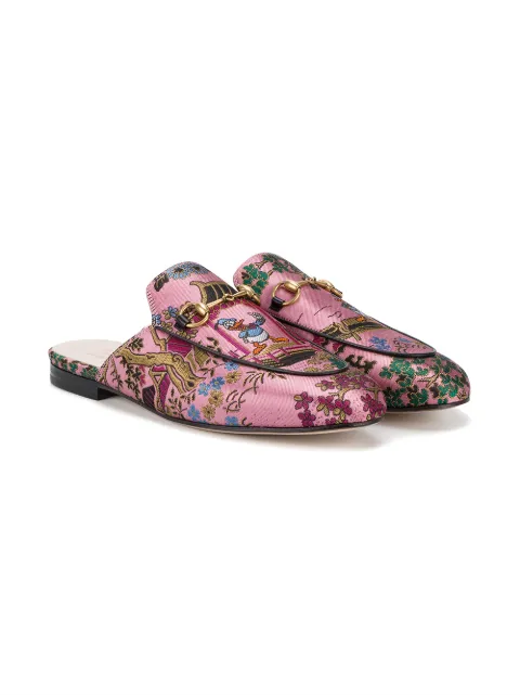 gucci neon pink princetown