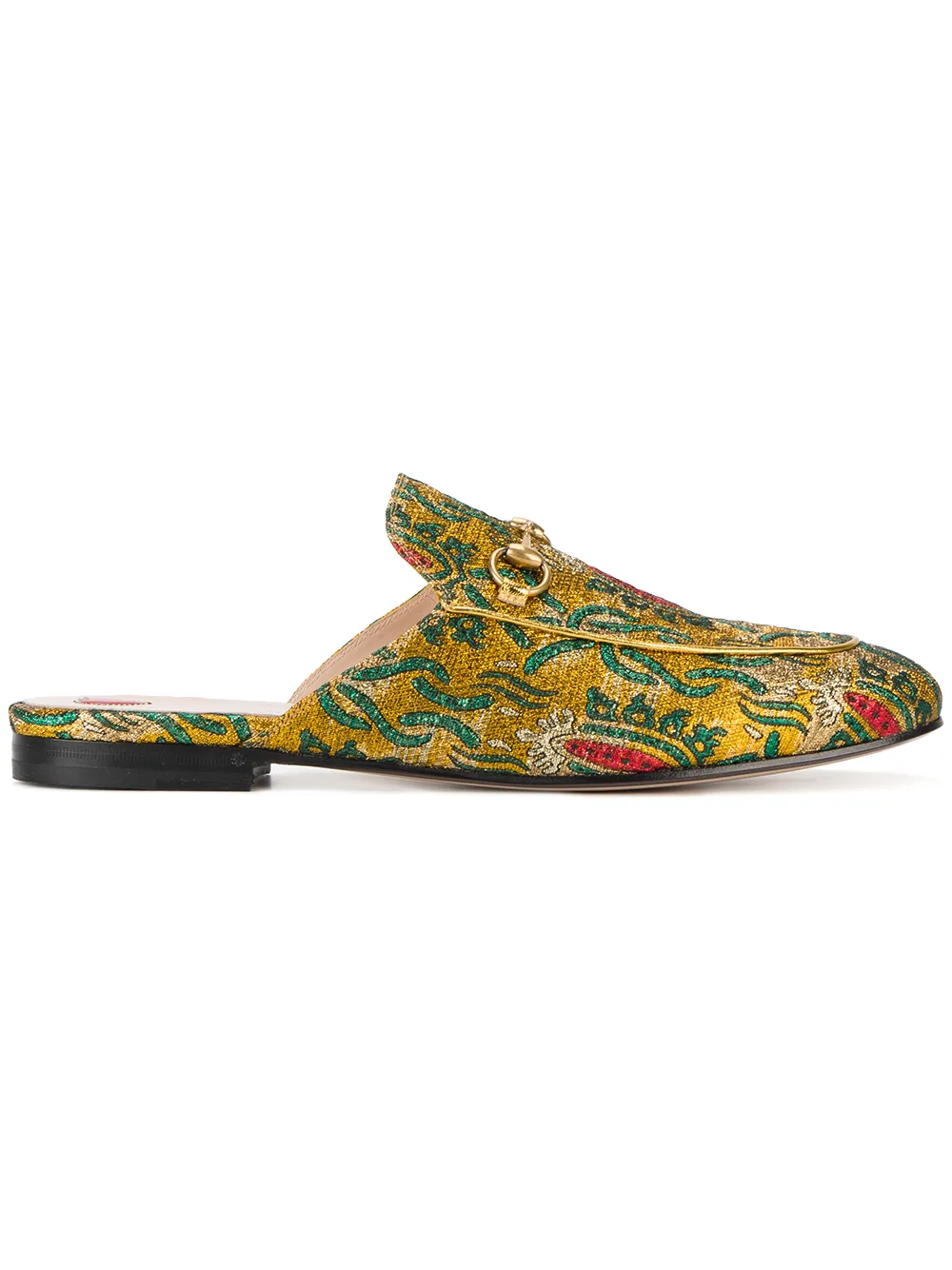 gucci princetown jacquard slippers