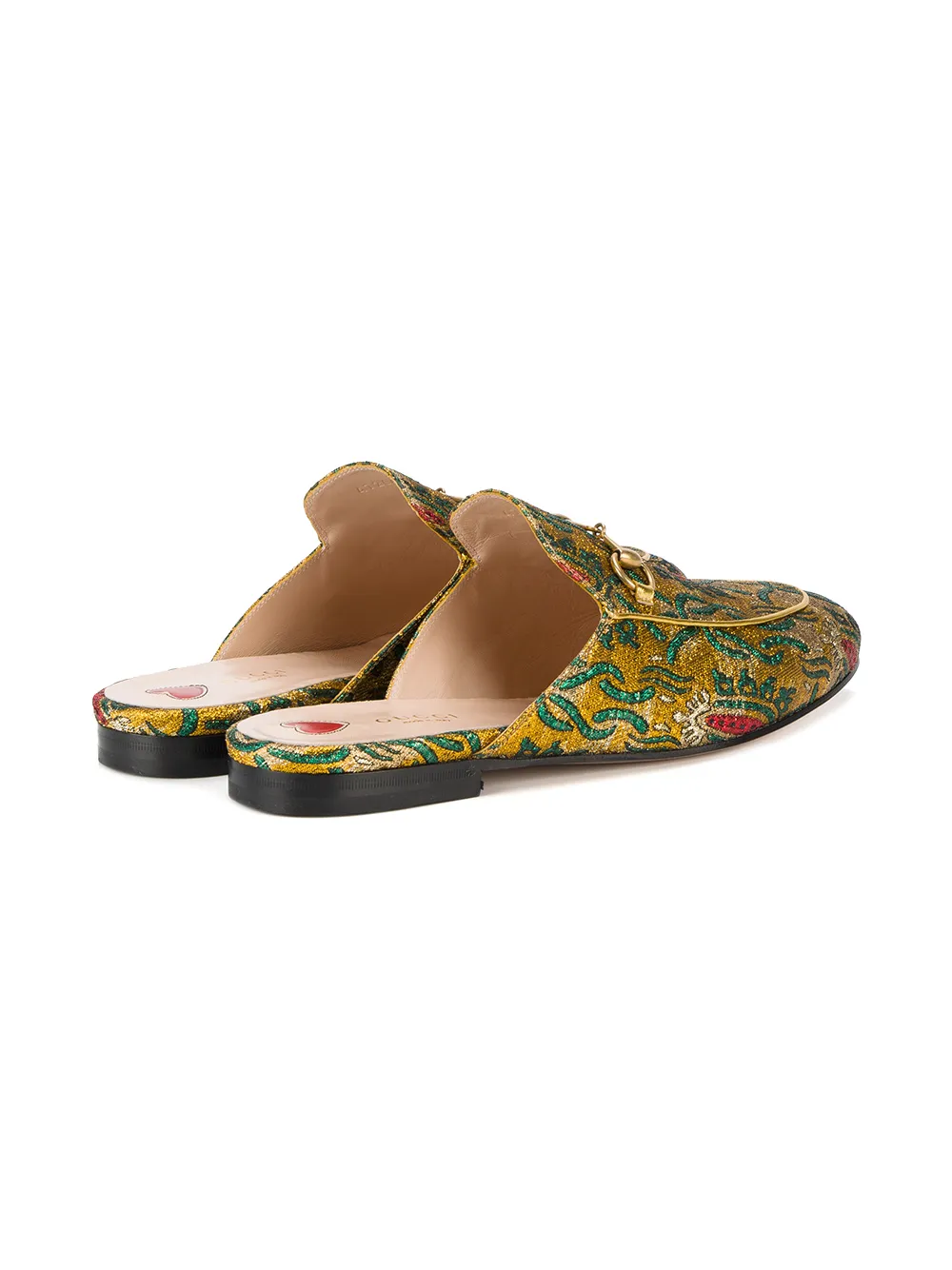 gucci princetown jacquard slippers