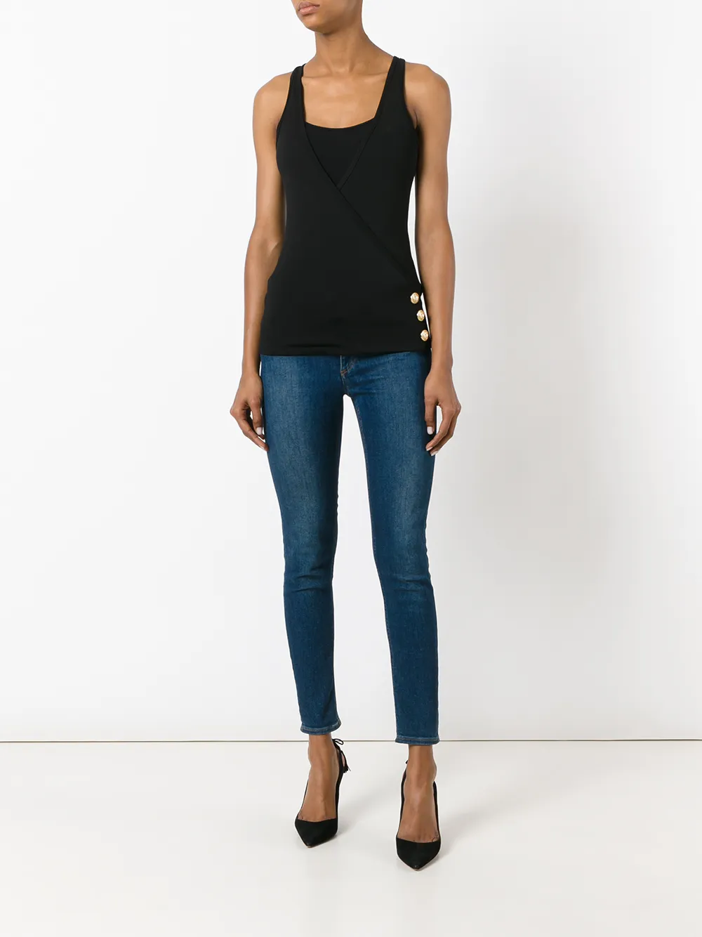 Balmain crisscross sleeveless top | Vests & Tank Tops | Image 2