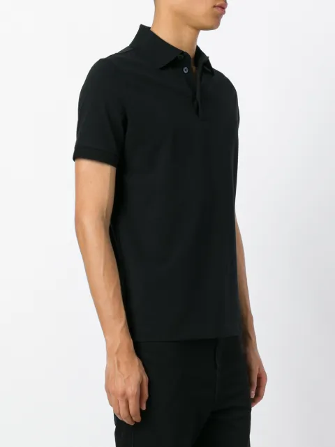 JIL SANDER Classic Polo Shirt in Black | ModeSens