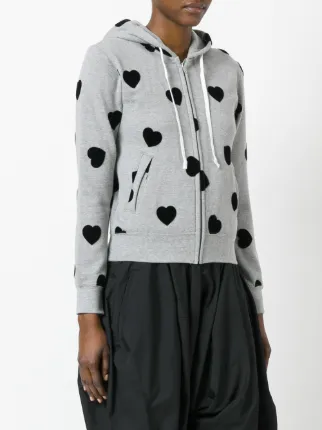 comme des garcons polka dot hoodie