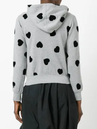 comme des garcons polka dot hoodie