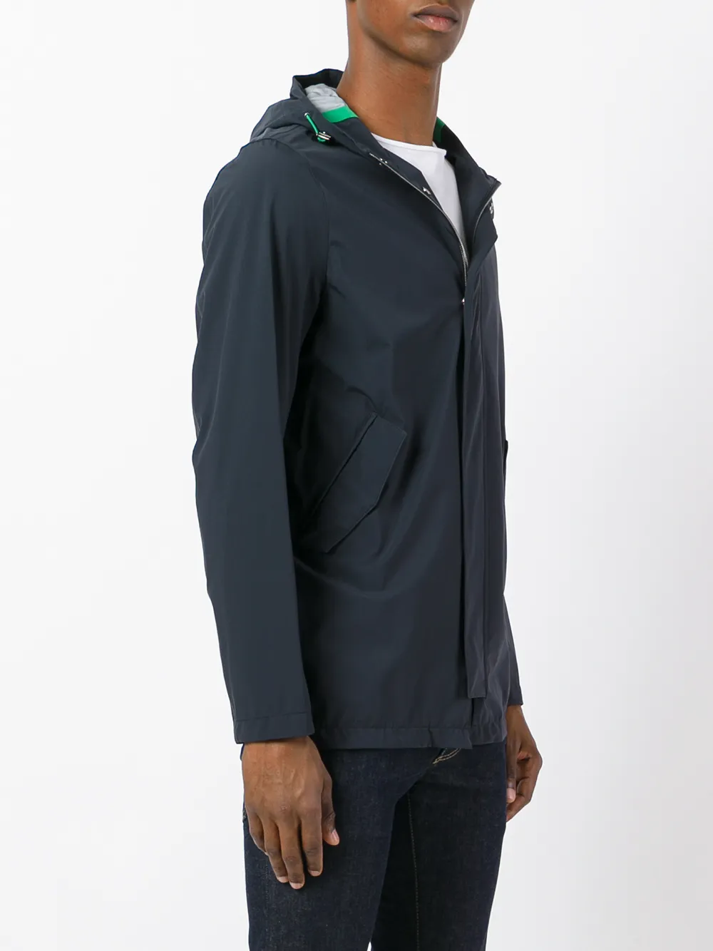 Herno jas met capuchon Blauw