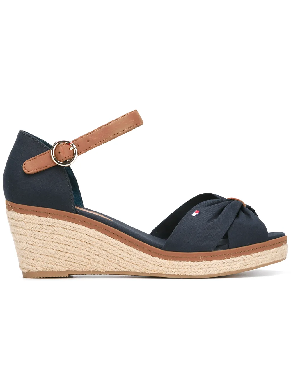 Tommy Hilfiger Peep Toe Wedges In Blue