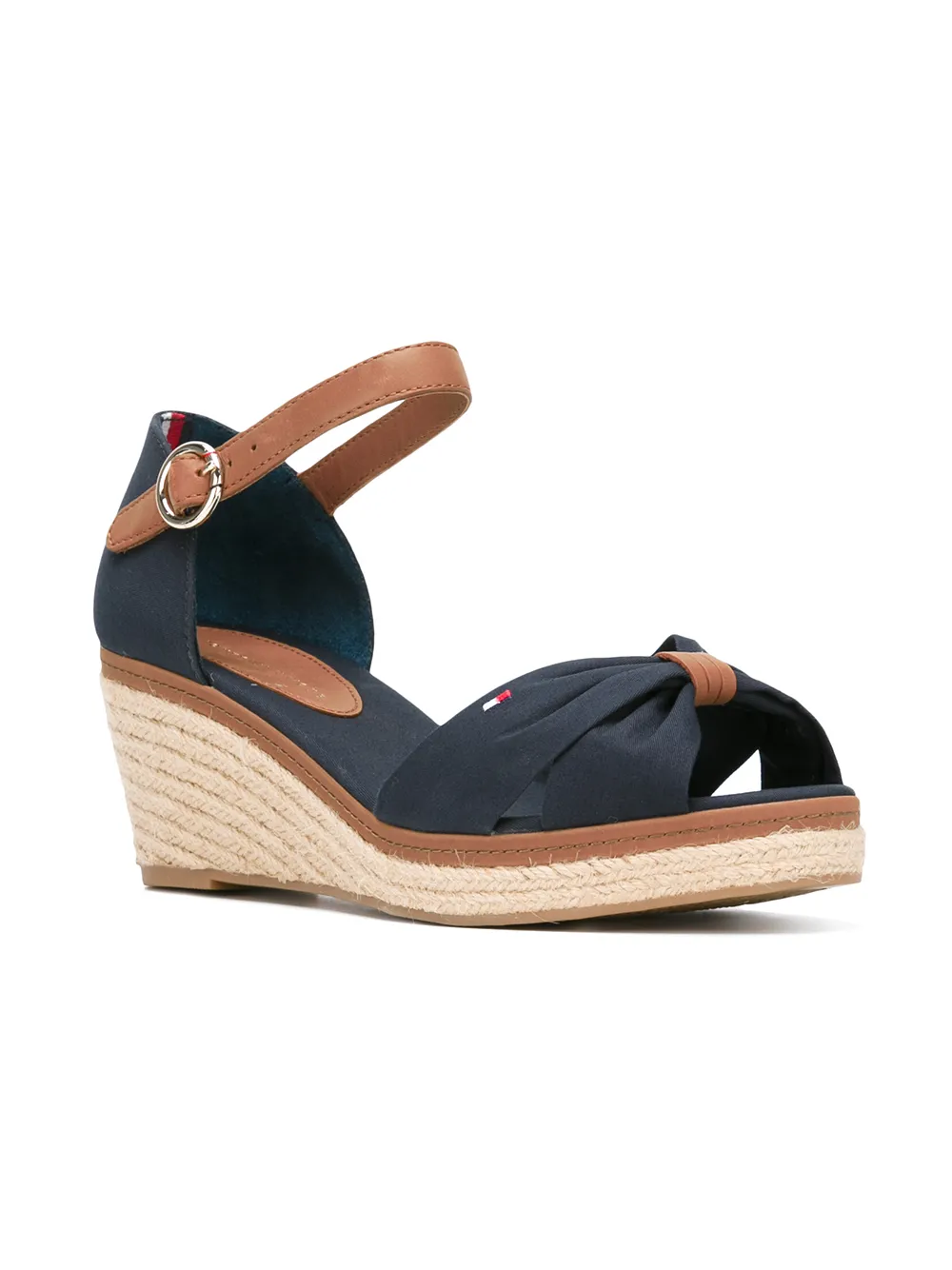 Tommy Hilfiger Peep Toe Wedges In Blue