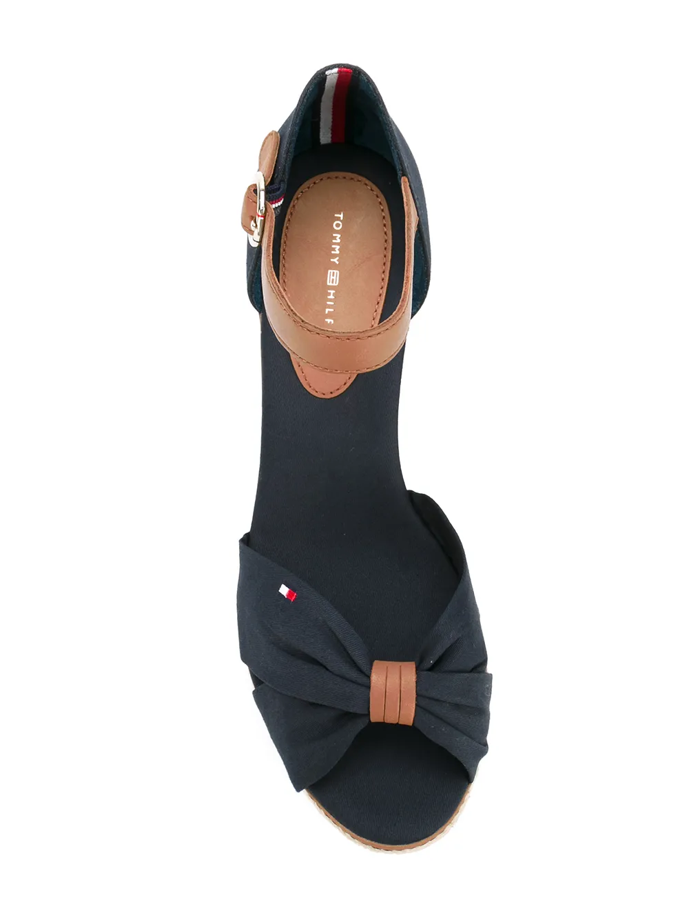 Tommy Hilfiger Peep Toe Wedges In Blue