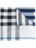 Burberry check scarf - Blue