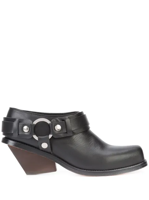 Wanda Nylon ring embellished chunky heel boots