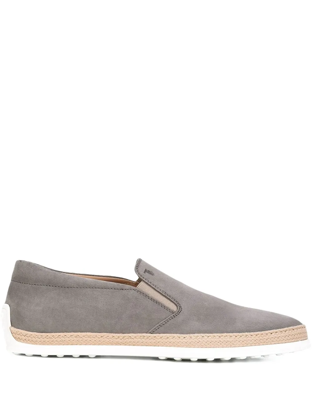 Tod's コントラストソール スリッポン - グレー Tod's コントラストソール スリッポン - グレー