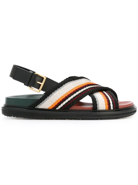 Marni Crossover Flat Sandals - Farfetch