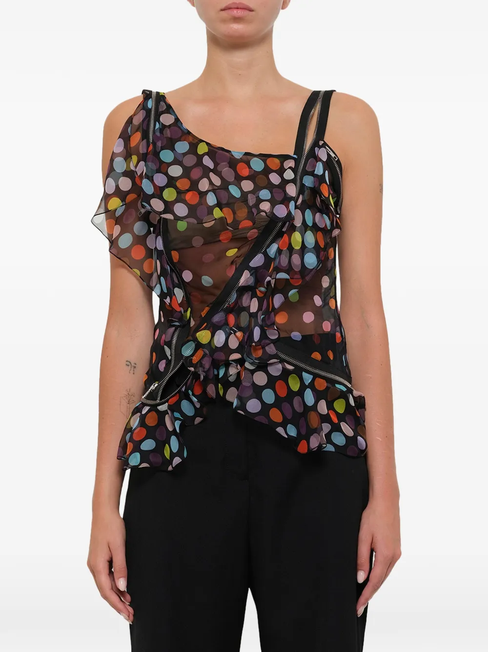 Givenchy one shoulder top - Nero