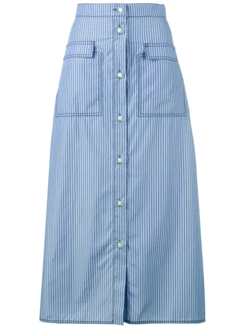 striped button-up skirt striped button-up skirt