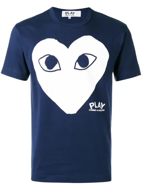 cdg blue shirt