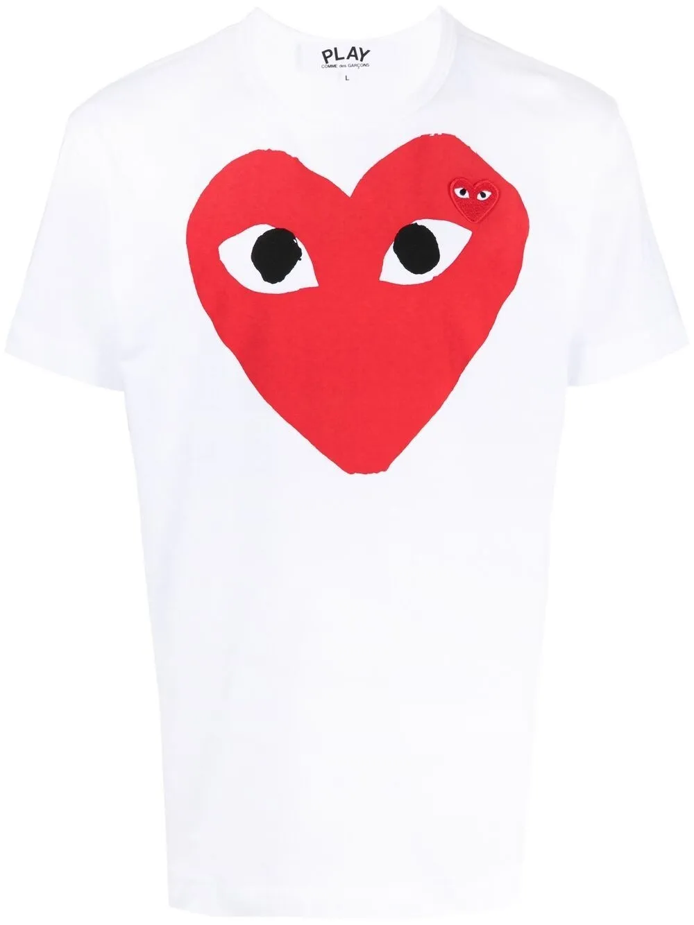 Comme Des Garçons Play logo-print Cotton T-shirt - Farfetch