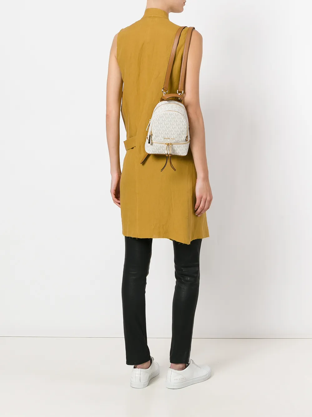 Michael Kors mini zip backpack - Beige Top Merken Winkel