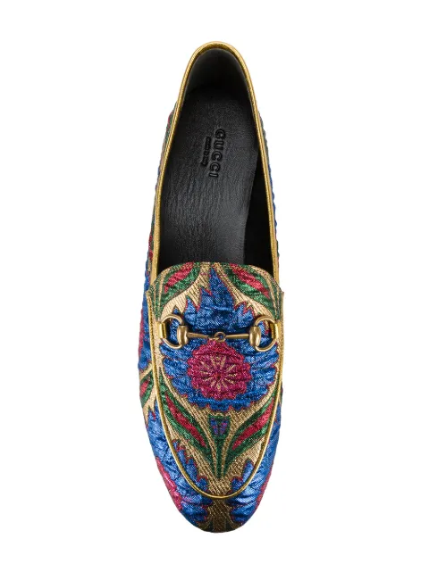 gucci jordaan floral jacquard loafer