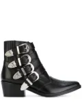 Toga Pulla multi straps boots - Black