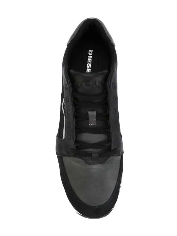 diesel black trainers