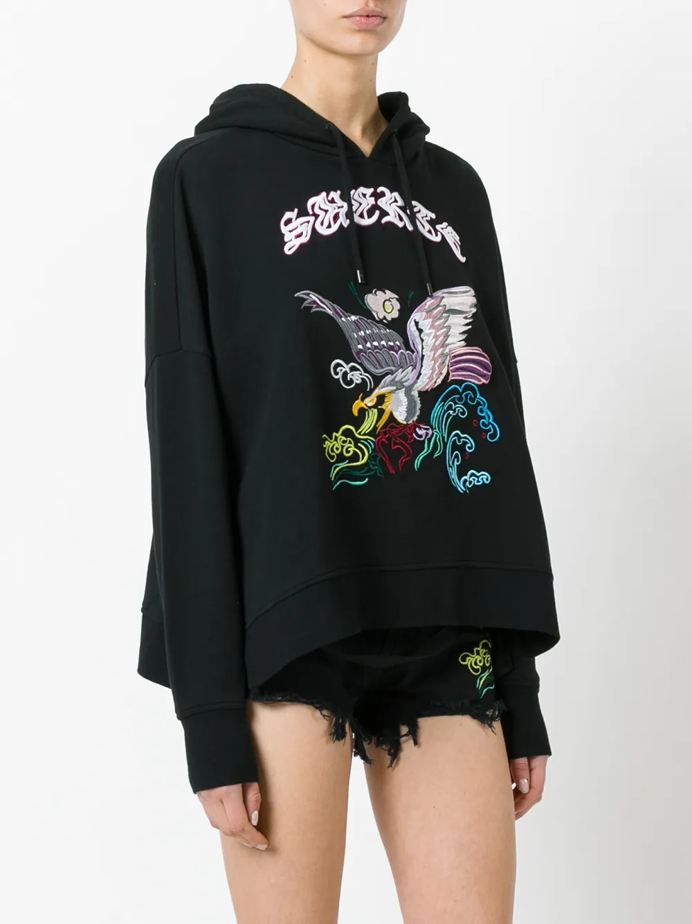  County Of Milan Bestickter Kapuzenpullover   Schwarz 