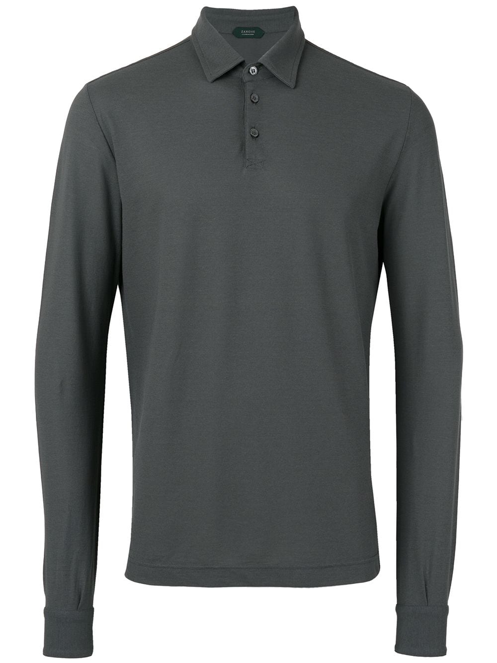 

Zanone long sleeve polo shirt - Gris