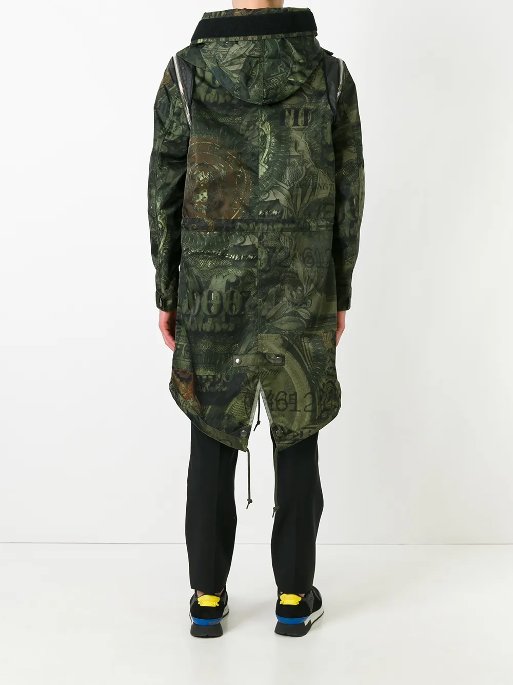 Givenchy printed hooded jacket Groen