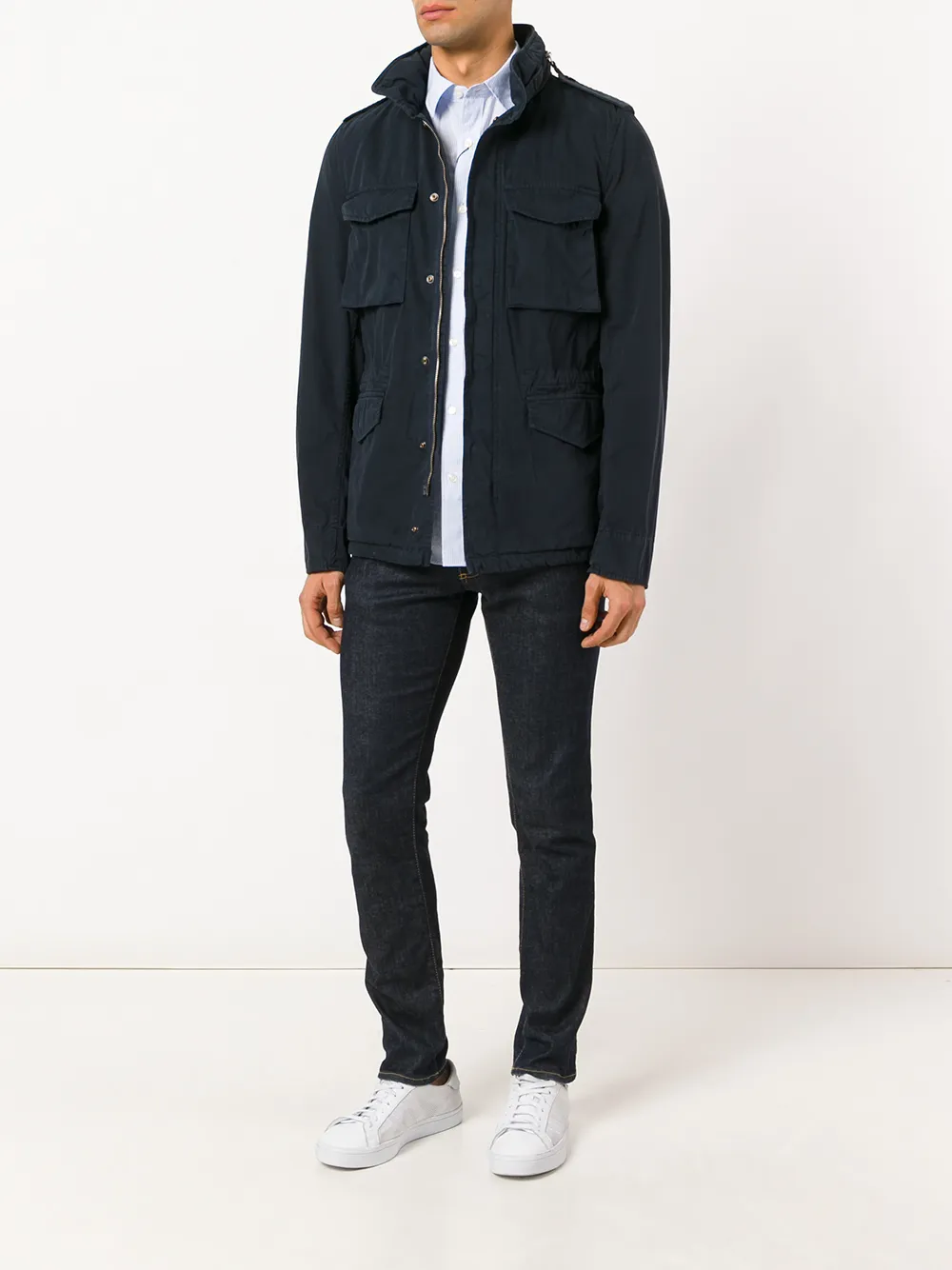 ASPESI field jacket Blauw