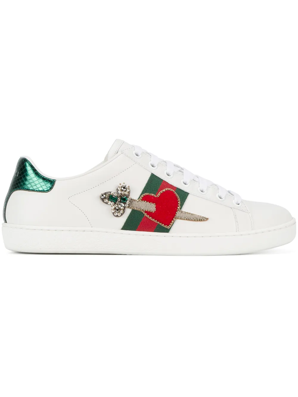 gucci heart tennis shoes