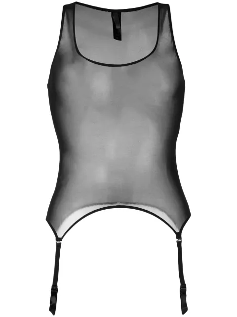 MAISON CLOSE 'Pure Tentation' Top mit Strumpfhaltern