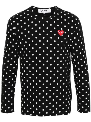 Cdg polka dot shirt short clearance sleeve