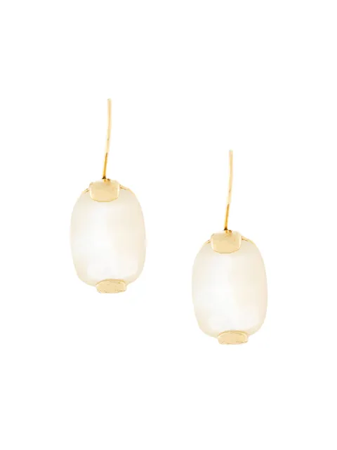 WOUTERS & HENDRIX WOUTERS & HENDRIX MY FAVOURITE MOTHER OF PEARL EARRINGS - WHITE