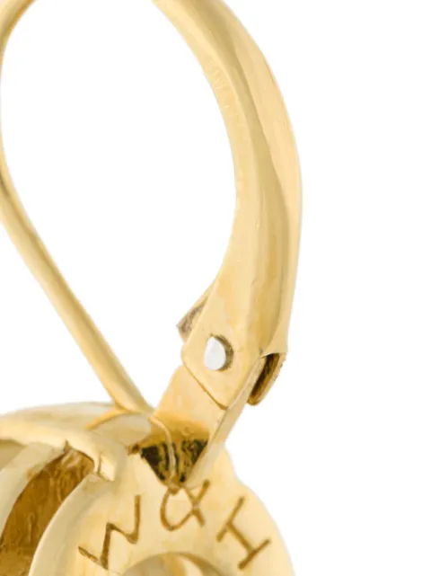 WOUTERS & HENDRIX WOUTERS & HENDRIX MY FAVOURITE MOTHER OF PEARL EARRINGS - WHITE