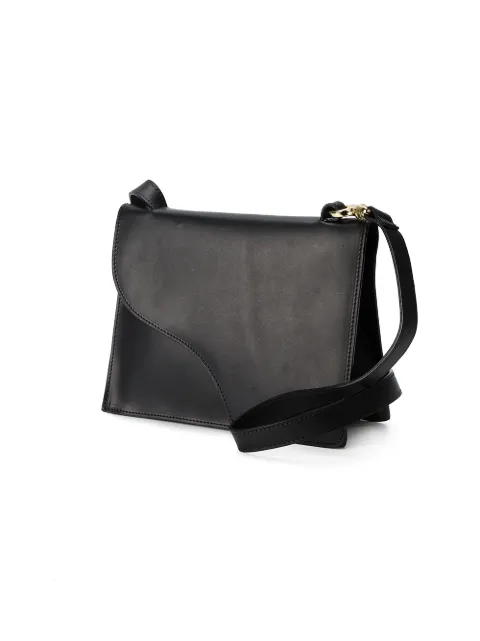 ATP ATELIER BLACK SIENA LEATHER CROSS BODY BAG