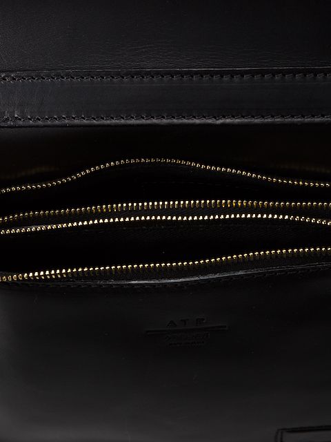 ATP ATELIER BLACK SIENA LEATHER CROSS BODY BAG