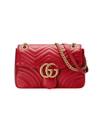 Gucci Bolsa De Couro 'GG Marmont' - Farfetch