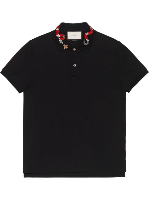 gucci black polo