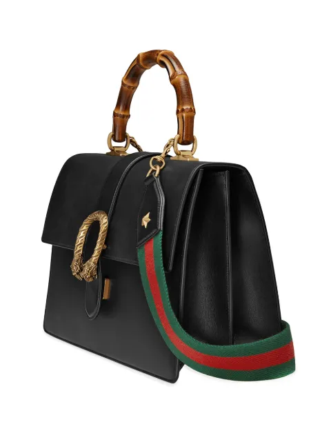 gucci dionysus black leather shoulder bag